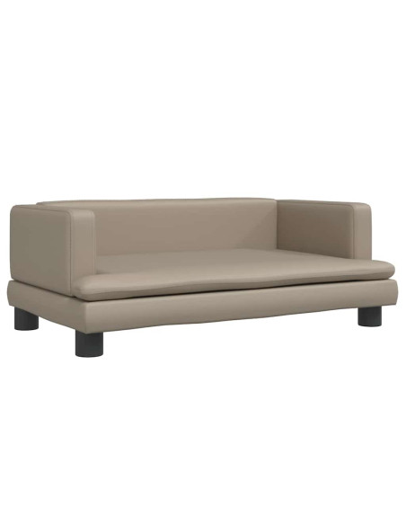 Lettino per Cani Cappuccino 80x45x30 cm in Similpelle
