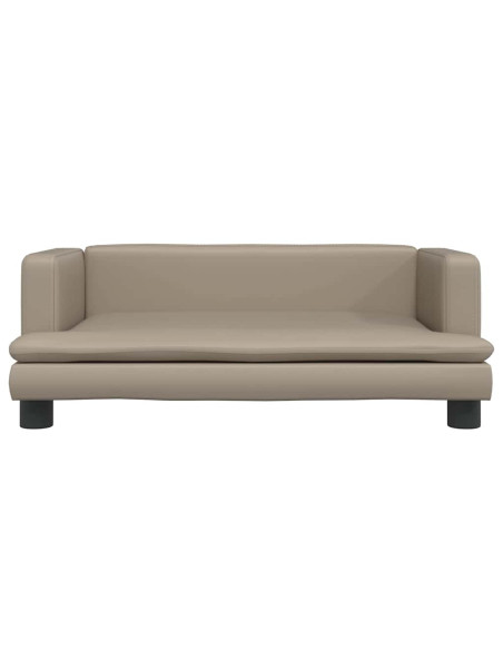 Lettino per Cani Cappuccino 80x45x30 cm in Similpelle