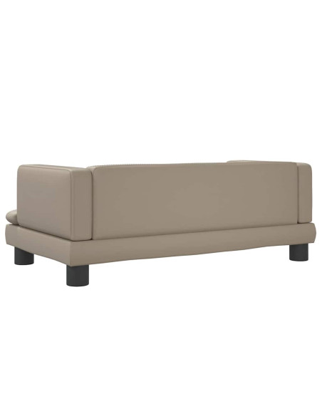Lettino per Cani Cappuccino 80x45x30 cm in Similpelle