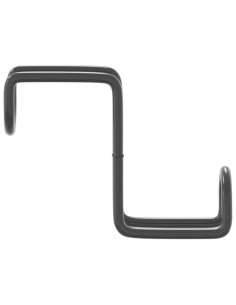 Supporti Briglie 3 pz in Acciaio Nero