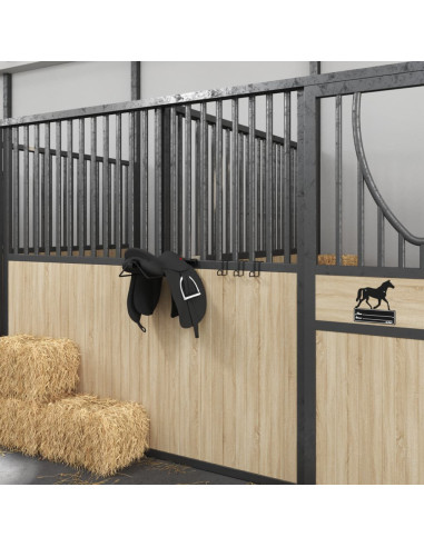 Supporti Briglie 3 pz in Acciaio Nero