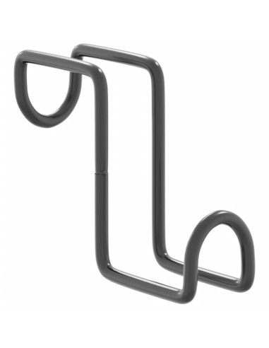 Supporti Briglie 3 pz in Acciaio Nero