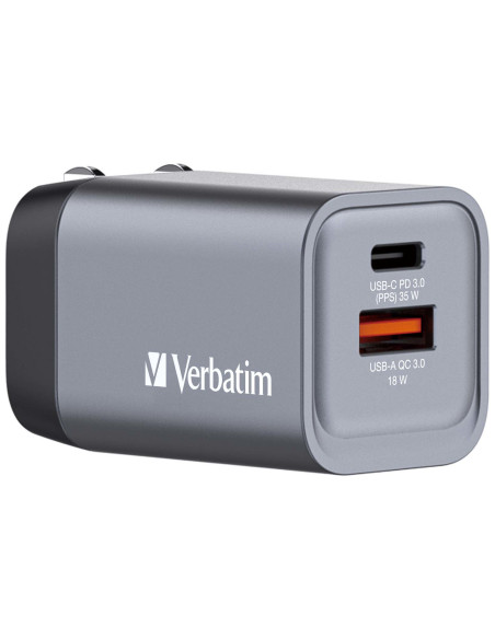 Verbatim GNC-35 Universale Nero, Grigio AC Ricarica rapida Interno