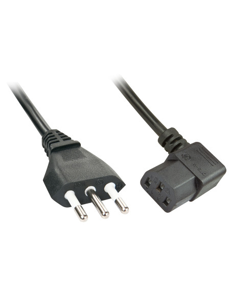 Lindy 30346 cavo di alimentazione Nero 2 m Accoppiatore C13