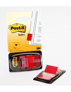 3M I680-1 etichetta autoadesiva Rettangolo Rimovibile Rosso 50 pz 2