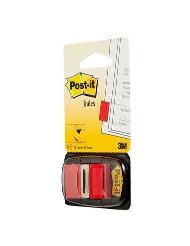 3M I680-1 etichetta autoadesiva Rettangolo Rimovibile Rosso 50 pz