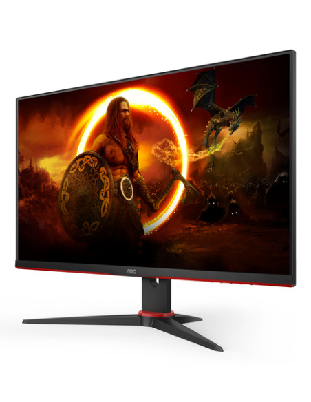 AOC G2 24G2SPAE/BK LED display 60,5 cm (23.8") 1920 x 1080 Pixel Full HD Nero, Rosso