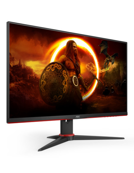 AOC G2 24G2SPAE/BK LED display 60,5 cm (23.8") 1920 x 1080 Pixel Full HD Nero, Rosso