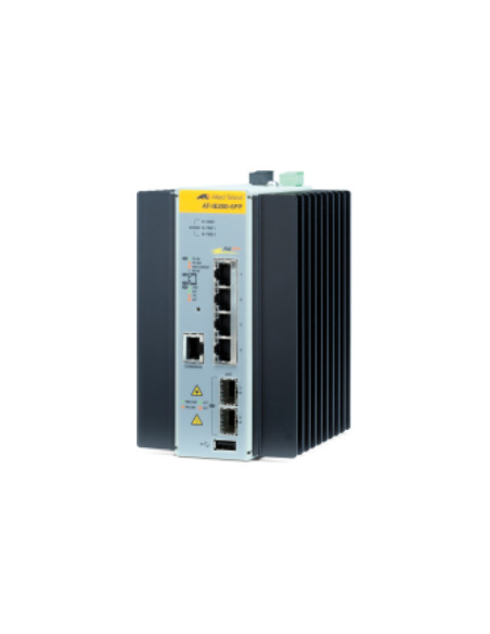 Allied Telesis AT-IE200-6FP-80 Gestito L2 Fast Ethernet (10/100) Supporto Power over Ethernet (PoE) Nero, Grigio