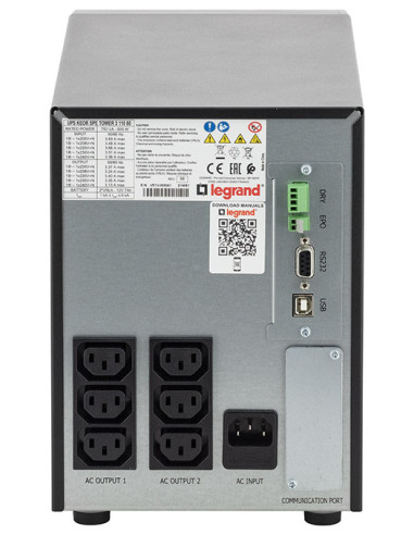 Legrand Keor ASI SPE tower 750VA gruppo di continuità (UPS) A linea interattiva 0,75 kVA 600 W 6 presa(e) AC