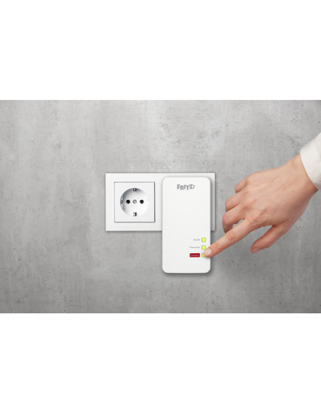 FRITZ!Powerline 1260 WLAN Set 1200 Mbit/s Collegamento ethernet LAN Wi-Fi Bianco 2 pz