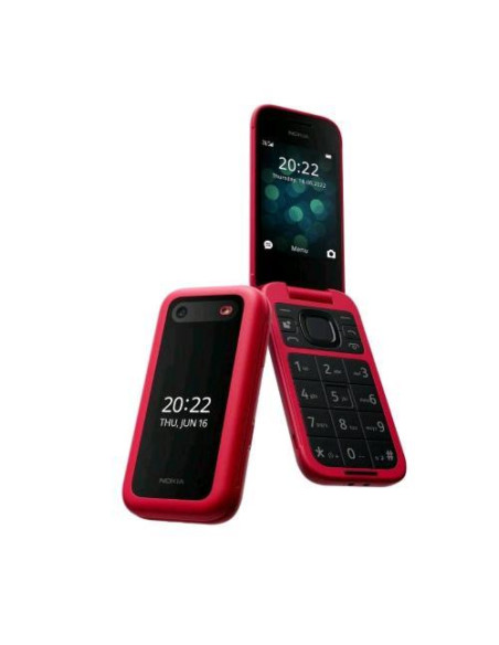 CELLULARE NOKIA 2660 FLIP 2.8" CLAMSHELL FOTOCAMERA BLUETOOTH DUAL SIM 4G LTE ITALIA RED