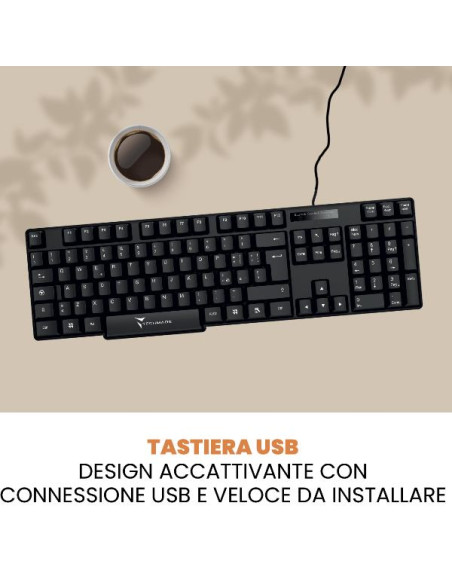 TECHMADE TASTIERA USB QWERTY