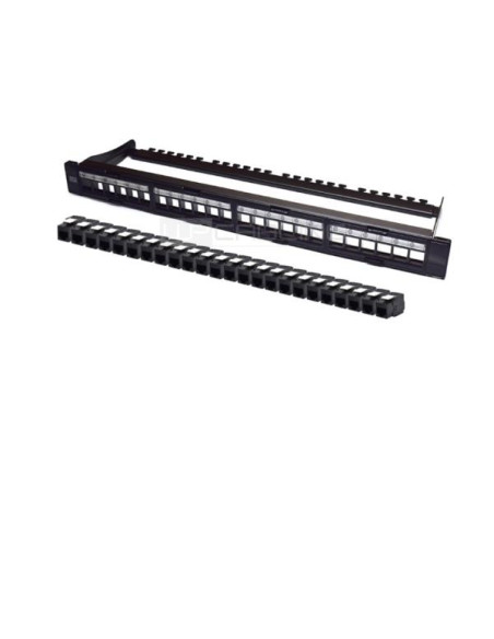 PANN.1U CON 24 RJ45U CAT.6A NERO