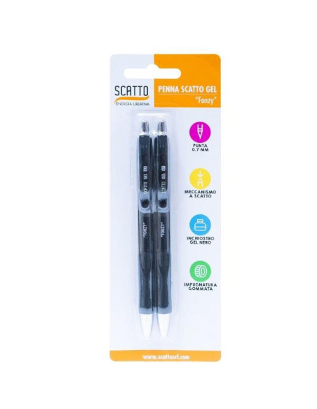 CF2PZ PENNA A SCATTO GEL 0 7MM NERO