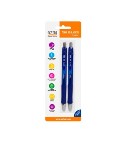 CF2PZ PENNA A SCATTO GEL 0 7MM BLU