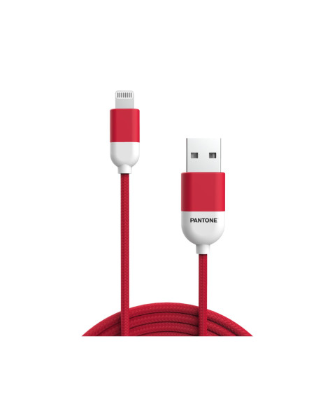PANTONE LIGHTNING CABLE RED 1.5 MT