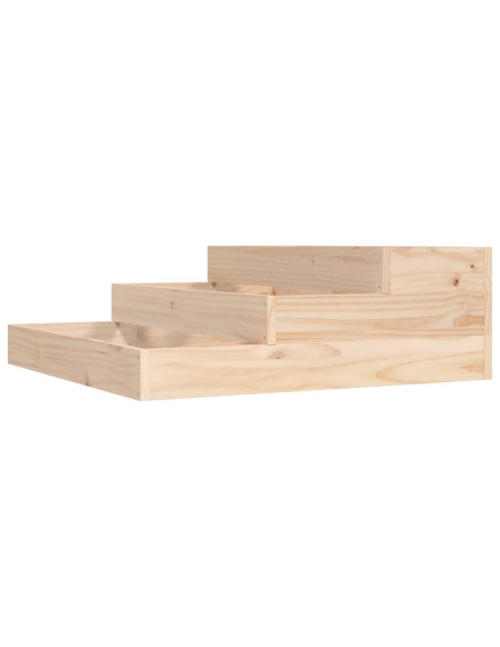 Fioriera 78x78x27 cm in Legno Massello di Pino