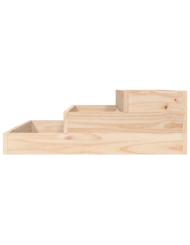 Fioriera 78x78x27 cm in Legno Massello di Pino