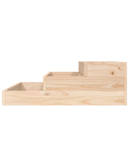 Fioriera 78x78x27 cm in Legno Massello di Pino
