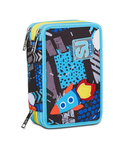 AST.3 ZIP SJ GANG - TURCHESE FLUO