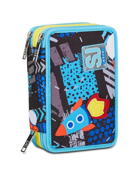 AST.3 ZIP SJ GANG - TURCHESE FLUO