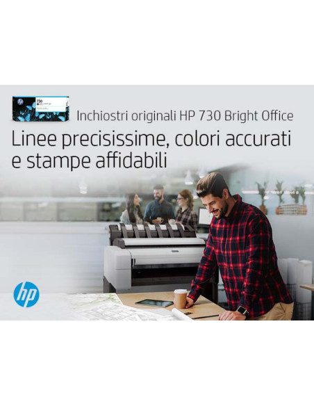 HP Cartuccia di inchiostro ciano DesignJet 730 da 300 ml