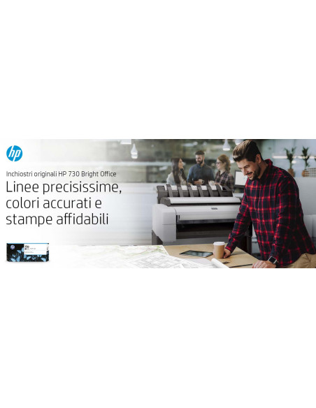 HP Cartuccia di inchiostro ciano DesignJet 730 da 300 ml