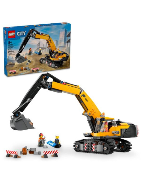 ESCAVATORE DA CANTIERE GIALLO