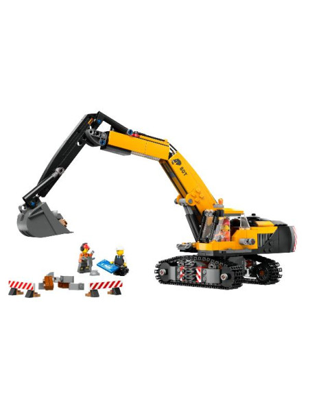 ESCAVATORE DA CANTIERE GIALLO