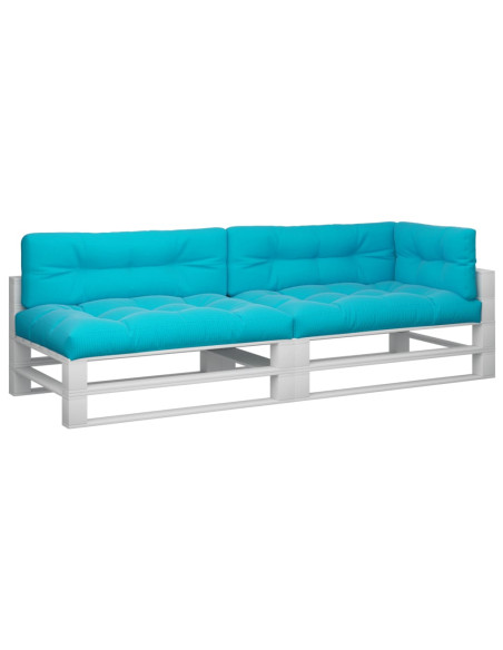 Cuscini per Pallet 5 pz Turchese in Tessuto