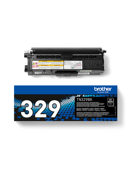 Brother TN-329BK cartuccia toner 1 pz Originale Nero