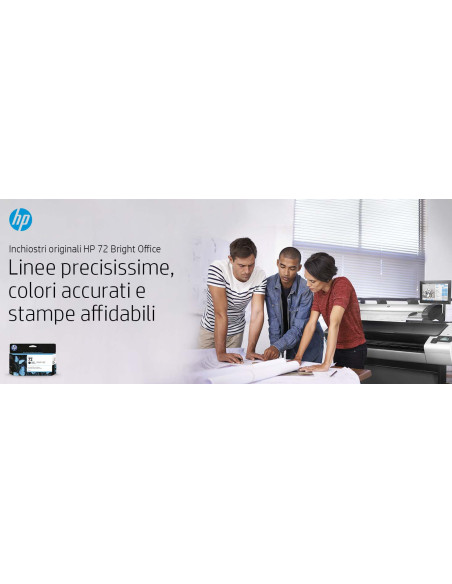 HP Cartuccia inchiostro grigio 72 da 130 ml