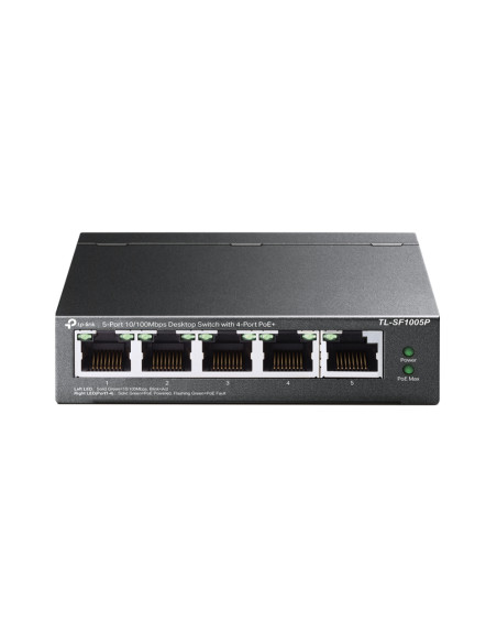 TP-Link TL-SF1005P Non gestito Fast Ethernet (10/100) Supporto Power over Ethernet (PoE) Nero