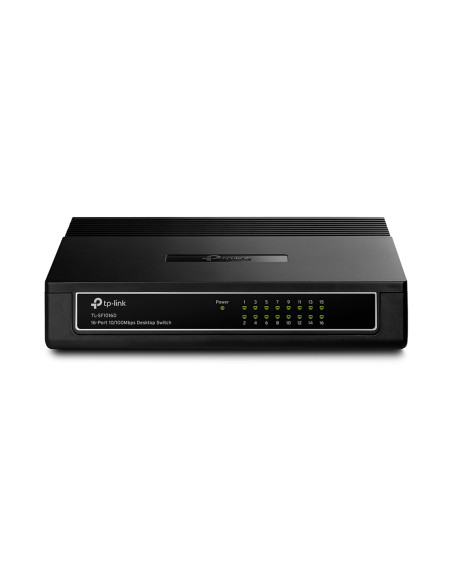 TP-Link TL-SF1016D Non gestito Fast Ethernet (10/100) Nero