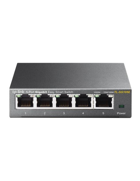 TP-Link TL-SG105E Gestito L2 Gigabit Ethernet (10/100/1000) Nero