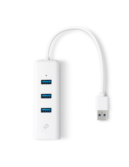 TP-Link UE330 replicatore di porte e docking station per laptop Cablato USB 3.2 Gen 1 (3.1 Gen 1) Type-A Bianco