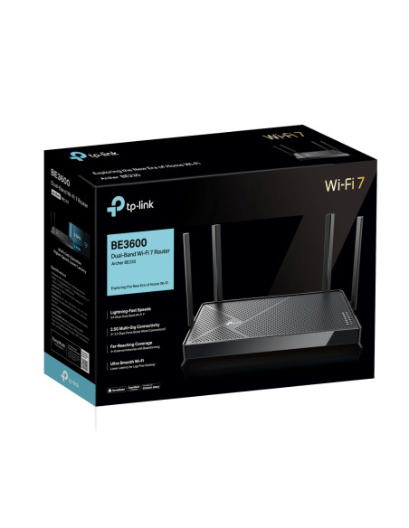 TP-Link Archer BE3600 router wireless 2.5 Gigabit Ethernet Dual-band (2.4 GHz/5 GHz) Nero