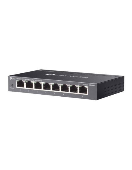 TP-Link ES208G switch di rete Gestito Gigabit Ethernet (10/100/1000) Nero