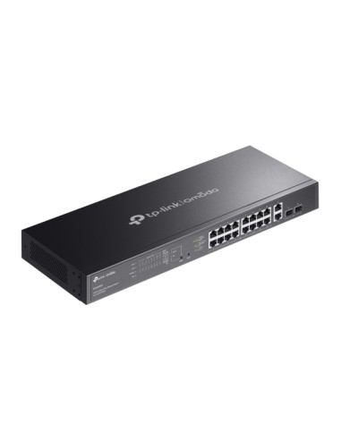 TP-Link ES220GMP switch di rete Gestito Gigabit Ethernet (10/100/1000) Supporto Power over Ethernet (PoE) Nero