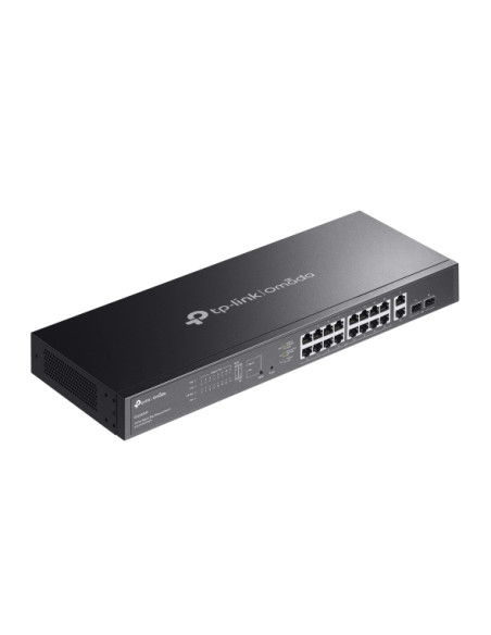 TP-Link ES220GMP switch di rete Gestito Gigabit Ethernet (10/100/1000) Supporto Power over Ethernet (PoE) Nero
