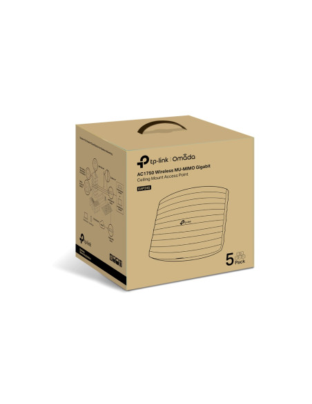 TP-Link Omada EAP245(5-PACK) punto accesso WLAN 1750 Mbit/s Bianco Supporto Power over Ethernet (PoE)