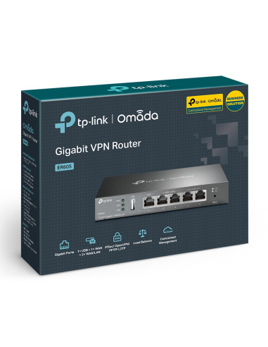 TP-Link Omada ER605 router cablato Gigabit Ethernet Nero