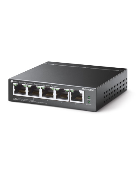 TP-Link TL-SF1005P Non gestito Fast Ethernet (10/100) Supporto Power over Ethernet (PoE) Nero