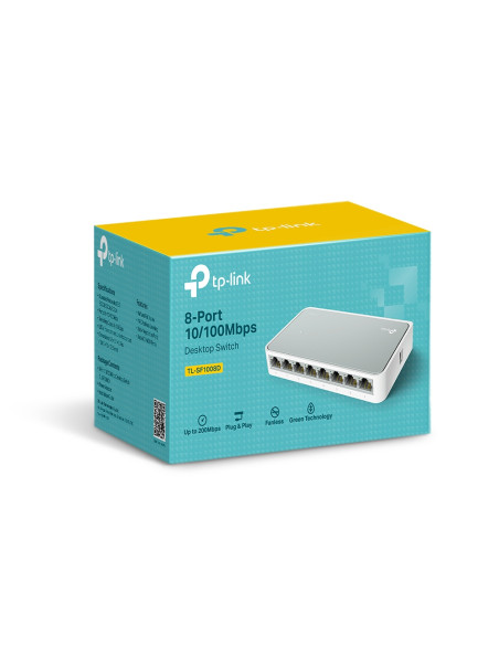 TP-Link TL-SF1008D Non gestito Fast Ethernet (10/100) Bianco