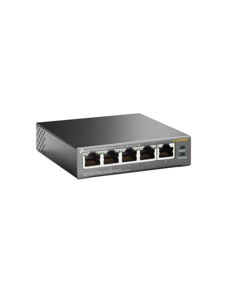 TP-Link TL-SG1005P Non gestito Gigabit Ethernet (10/100/1000) Supporto Power over Ethernet (PoE) Nero