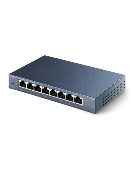 TP-Link TL-SG108 Non gestito Gigabit Ethernet (10/100/1000) Nero