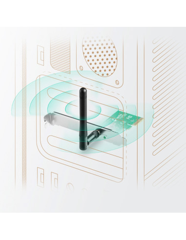 TP-Link TL-WN781ND scheda di rete e adattatore Interno WLAN 150 Mbit/s
