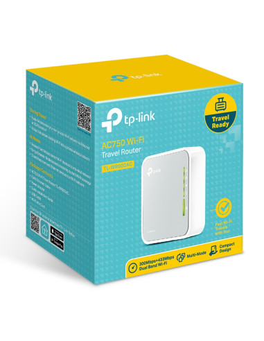 TP-Link TL-WR902AC router wireless Fast Ethernet Dual-band (2.4 GHz/5 GHz) 4G Bianco