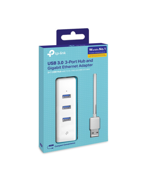 TP-Link UE330 replicatore di porte e docking station per laptop Cablato USB 3.2 Gen 1 (3.1 Gen 1) Type-A Bianco